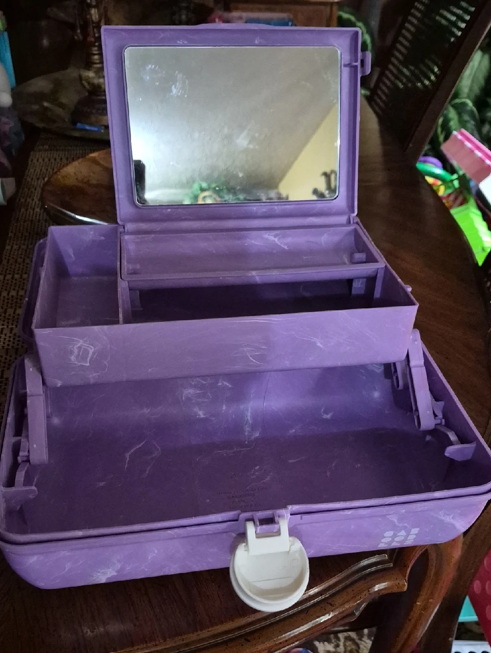 Rare Purple Marble On The Go Girl Classic Cosmetic Case